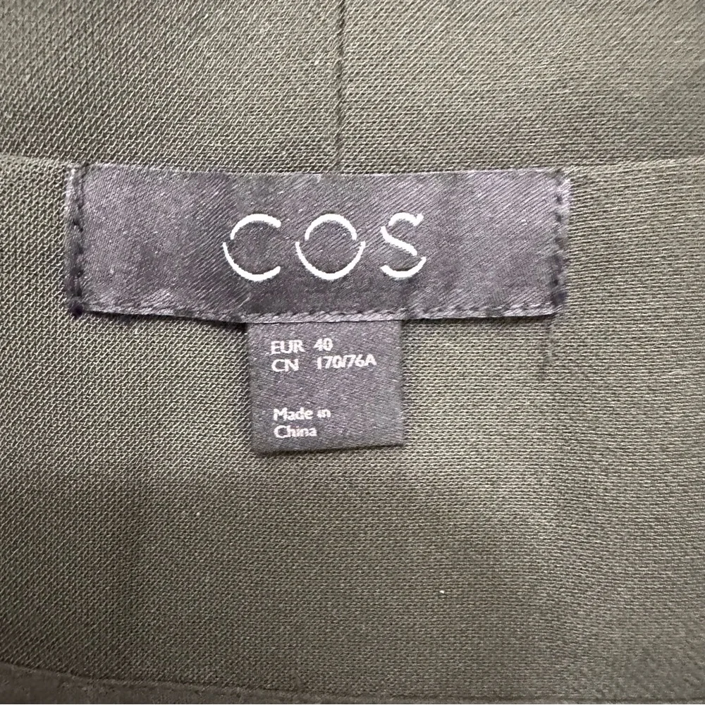 COS relaxing fit High-Waisted wide-Leg  cropped women’s trouser size L - Picture 10 of 14